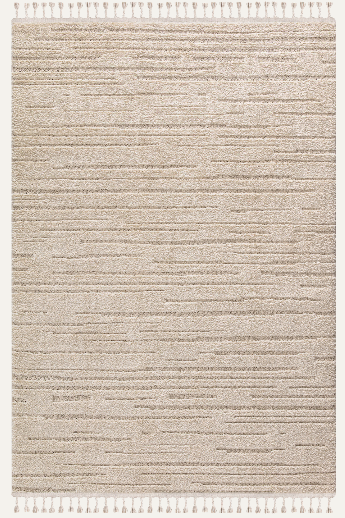 Comfy Halı Wind D534B R1044 Bej Shaggy Modern Halı