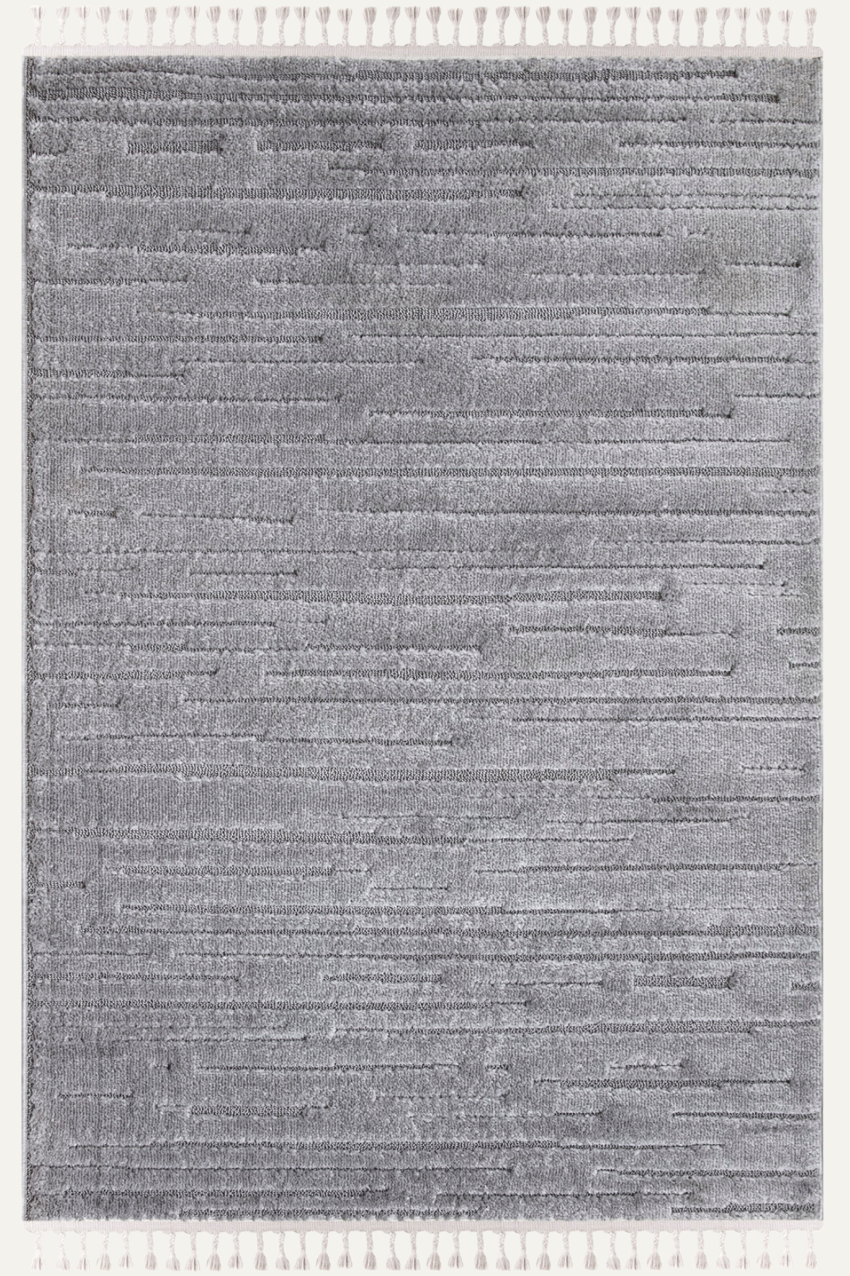 Comfy Halı Wind D534B R0977 Gri Shaggy Modern Halı