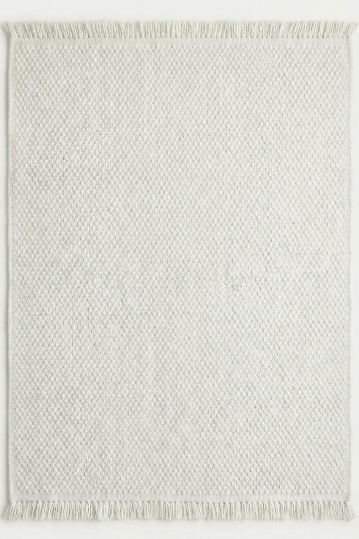 Comfy Halı Natural B01 Beyaz Makinede Yıkanabilir Yumuşak Sisal Halı