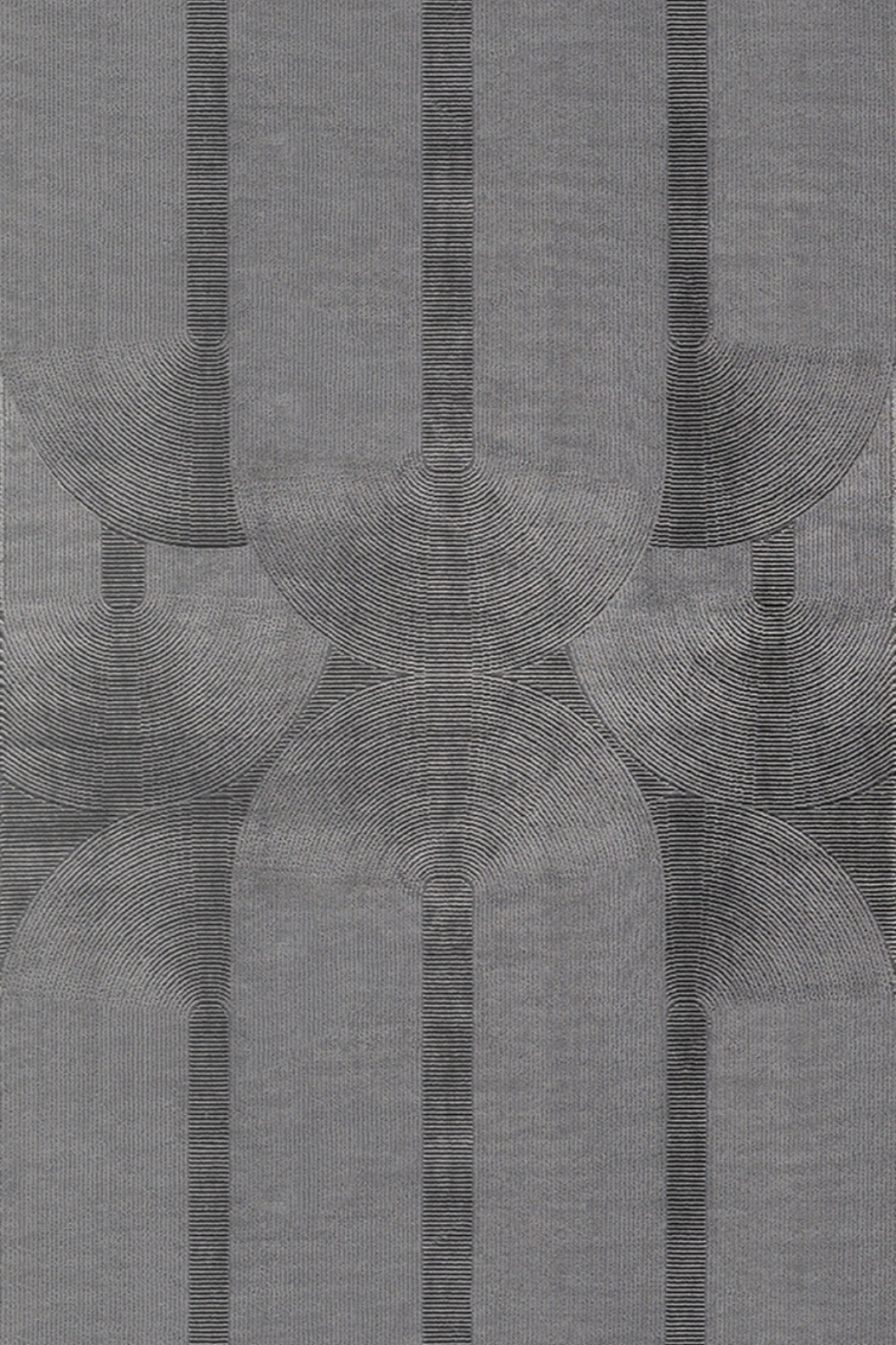 Comfy Halı Ritim 37804-091 Anti Alerjik Yumuşak Modern Antrasit Halı