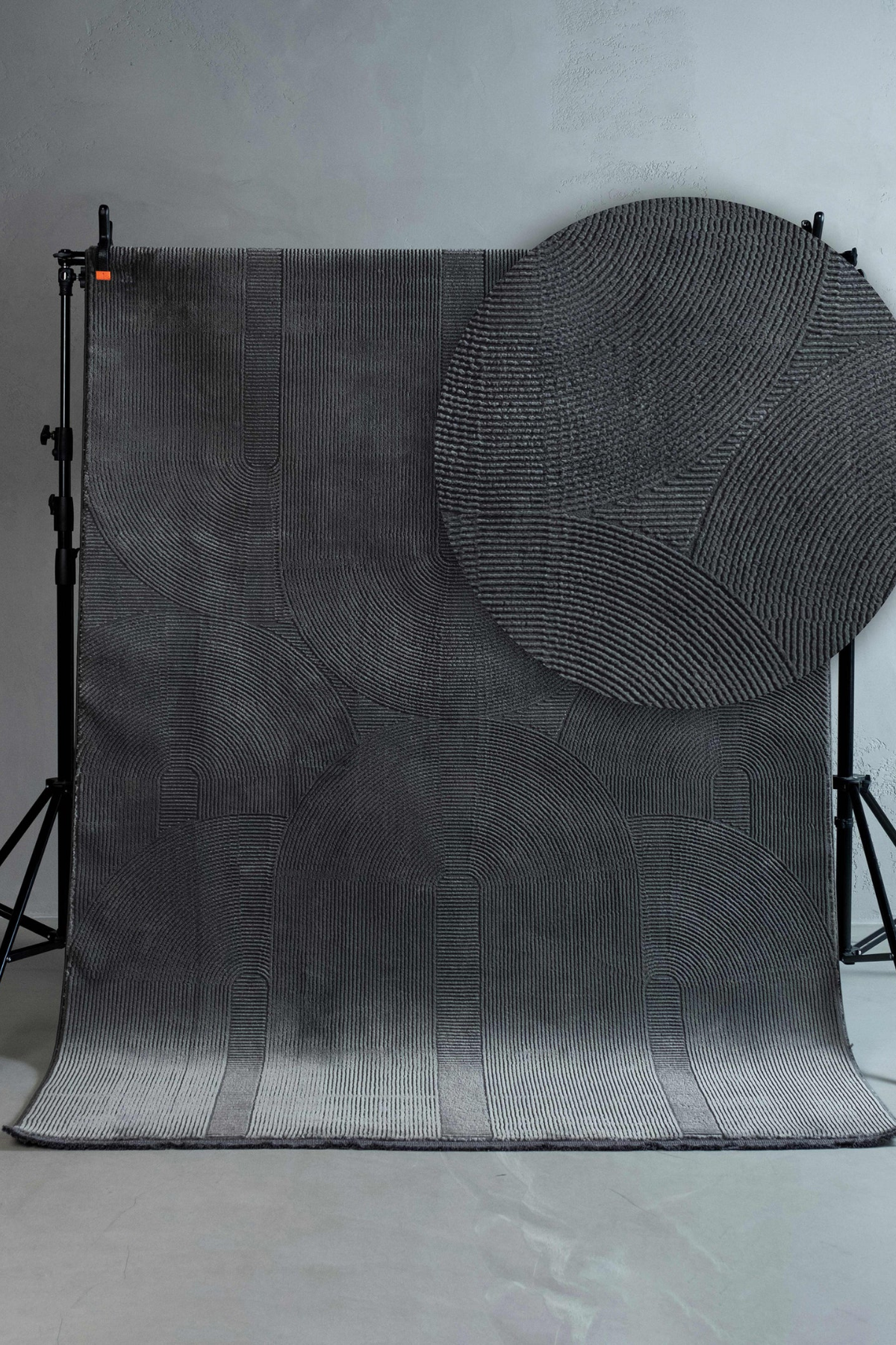 Comfy Halı Ritim 37804-091 Anti Alerjik Yumuşak Modern Antrasit Halı