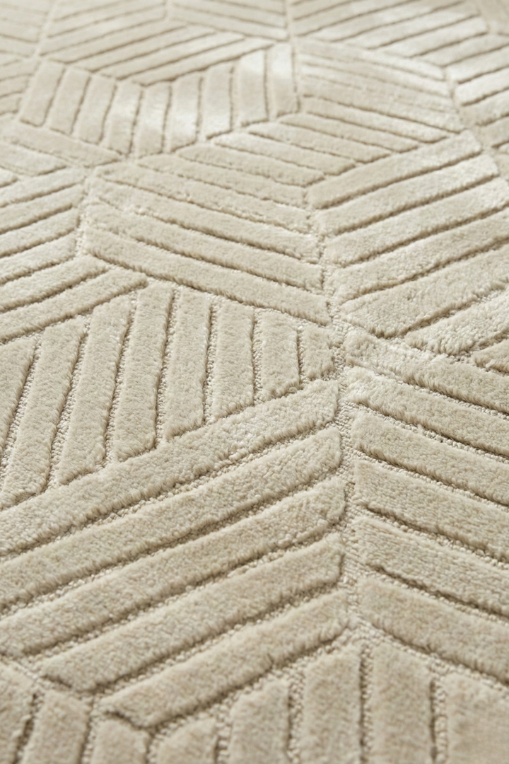 Comfy Halı Decorist Krem Kaymaz Taban Makinede Yıkanabilir Halı