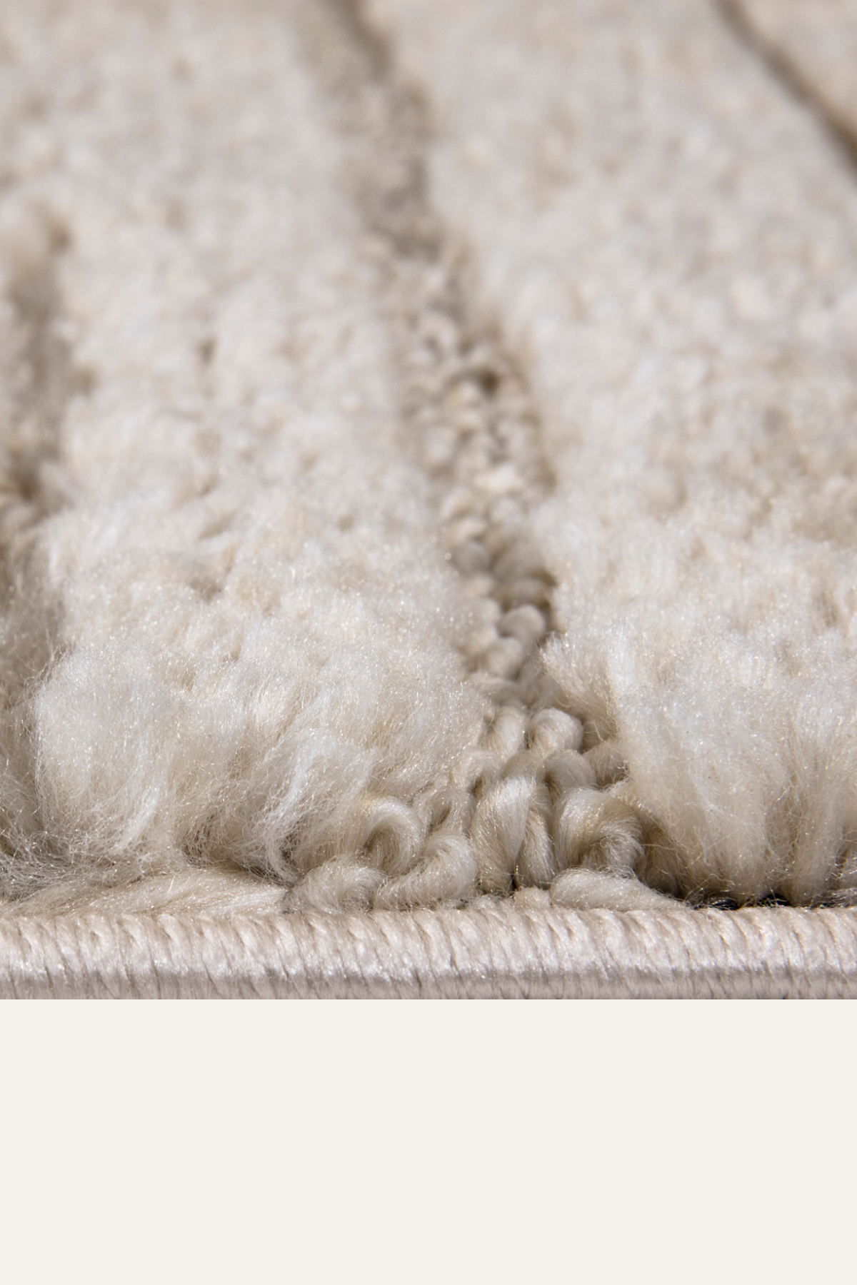 Comfy Halı Wind D534B R1044 Bej Shaggy Modern Halı