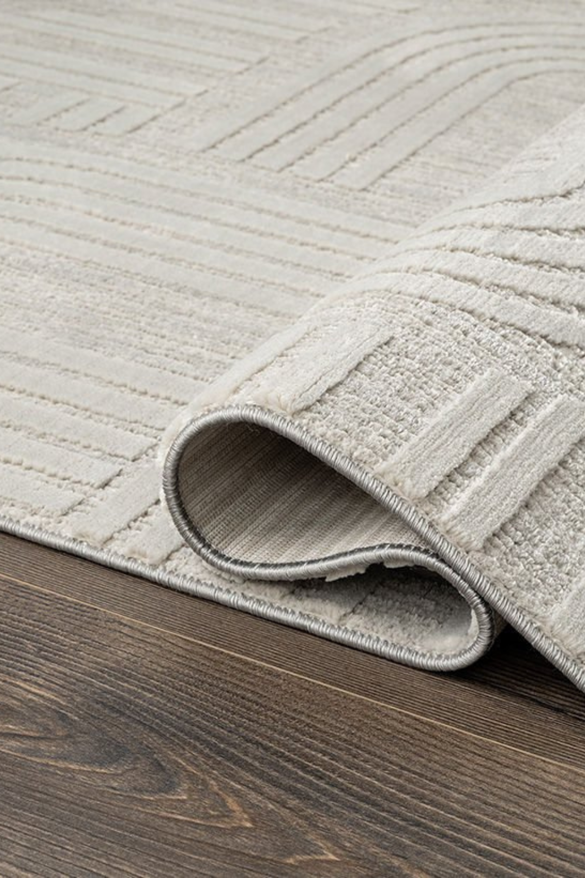 Comfy Halı Tual TL007A Gri Modern Bohem Halı