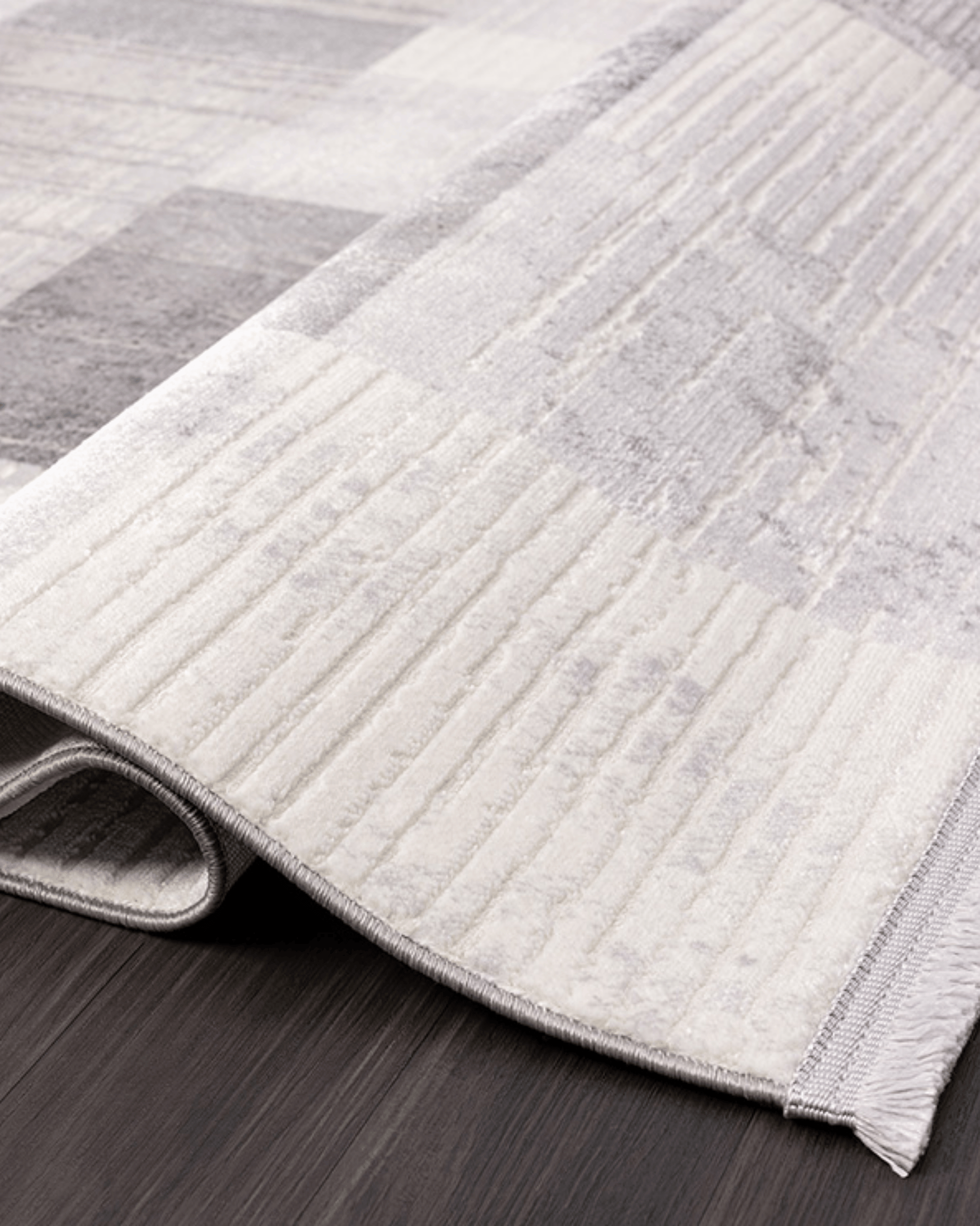 Comfy Halı Loya LY005G Gri Modern Tozumaz Halı