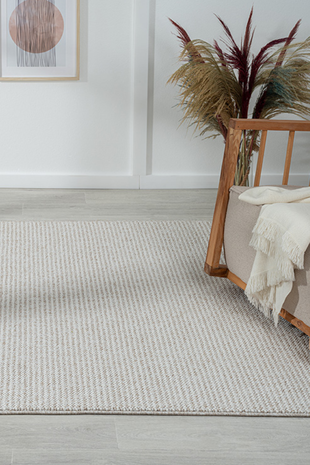 Comfy Halı Efes EF005A Bukleli Modern İskandinav Örgü Halı