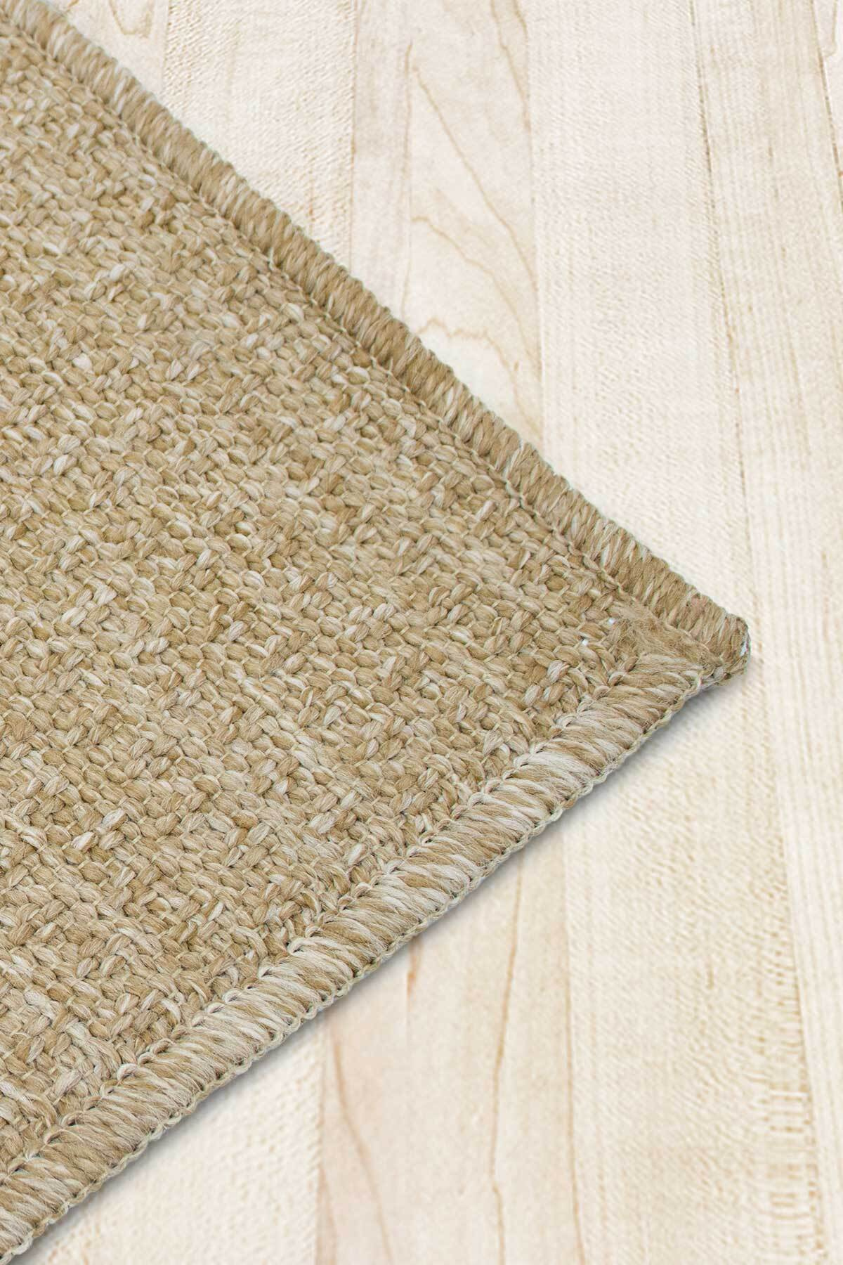 Comfy Halı Juta SSL0207 Bej Makinede Yıkanabilir Kaymaz Taban Sisal Dokuma Halı