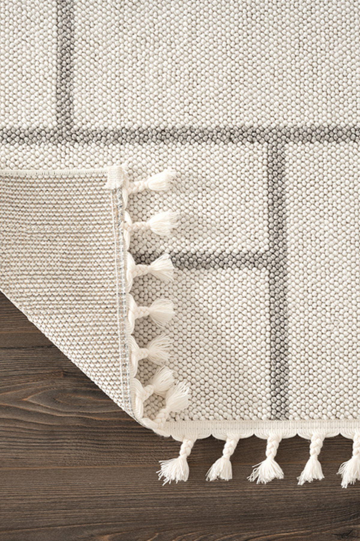 Comfy Halı Efes EF007A Bukleli Modern İskandinav Örgü Halı