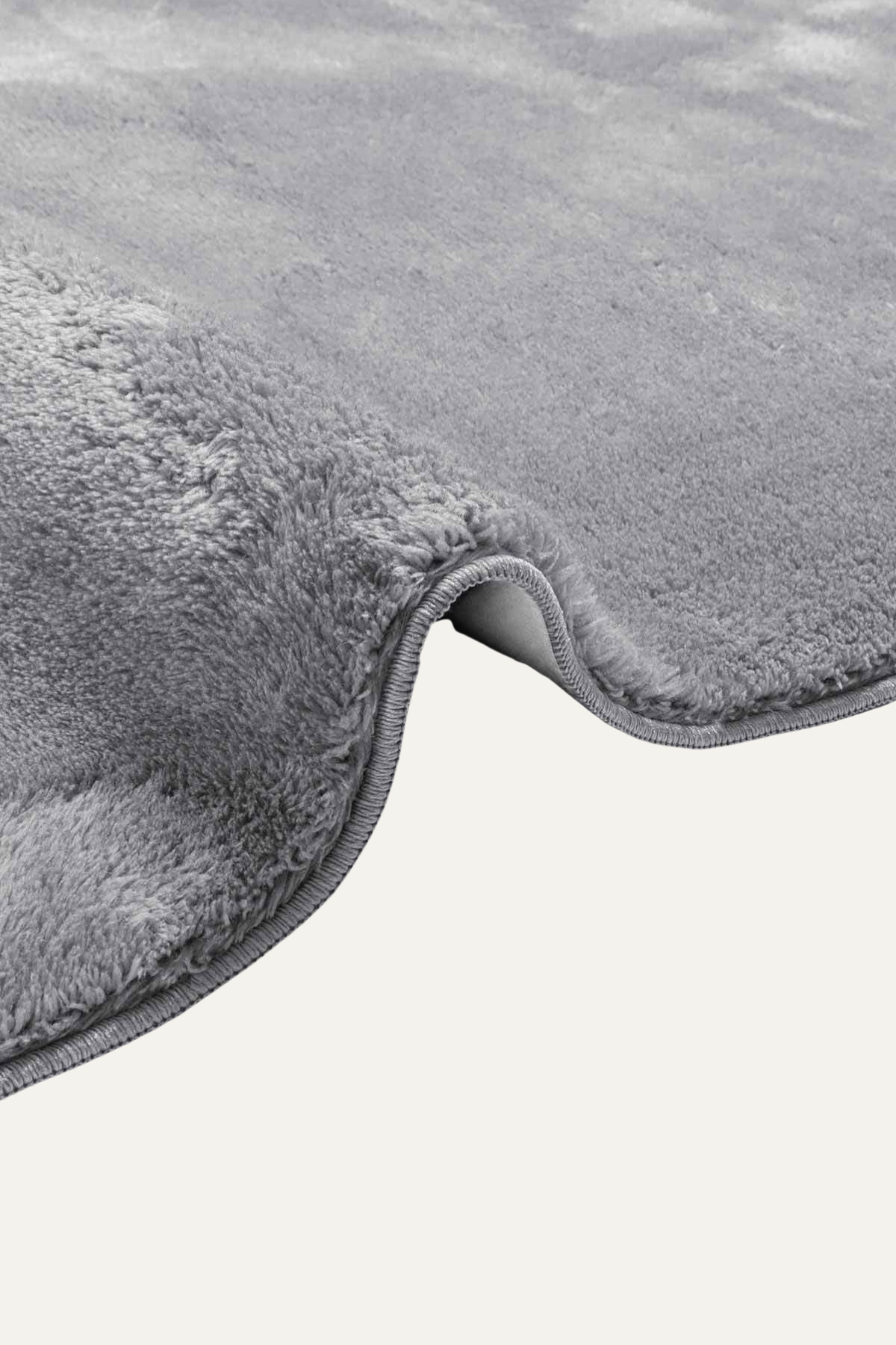 Mars MRS0101 Gri Kaymaz Taban Makinede Yıkanabilir Peluş Dokuma Halı