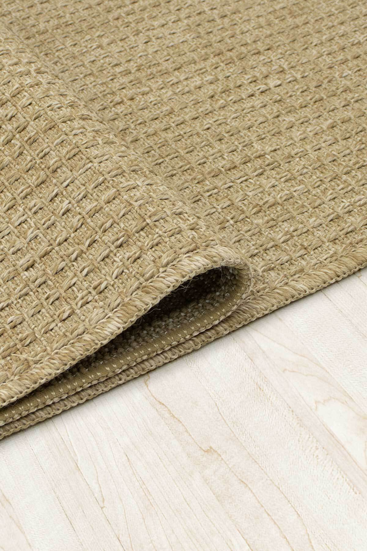 Comfy Halı Juta SSL0107 Bej Makinede Yıkanabilir Kaymaz Taban Sisal Dokuma Halı