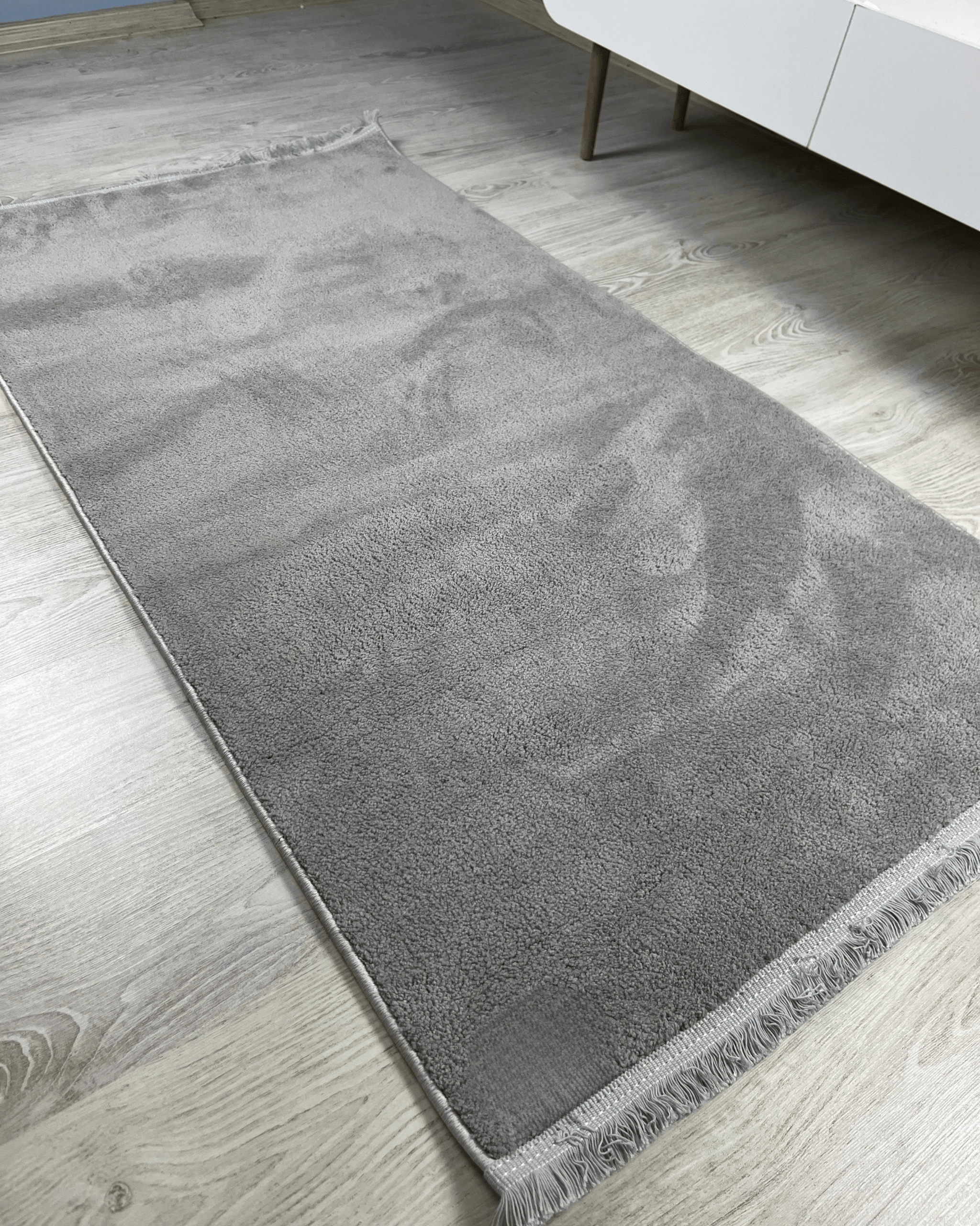 Comfy Halı Basic Gri Yumuşak Dokulu Peluş Halı