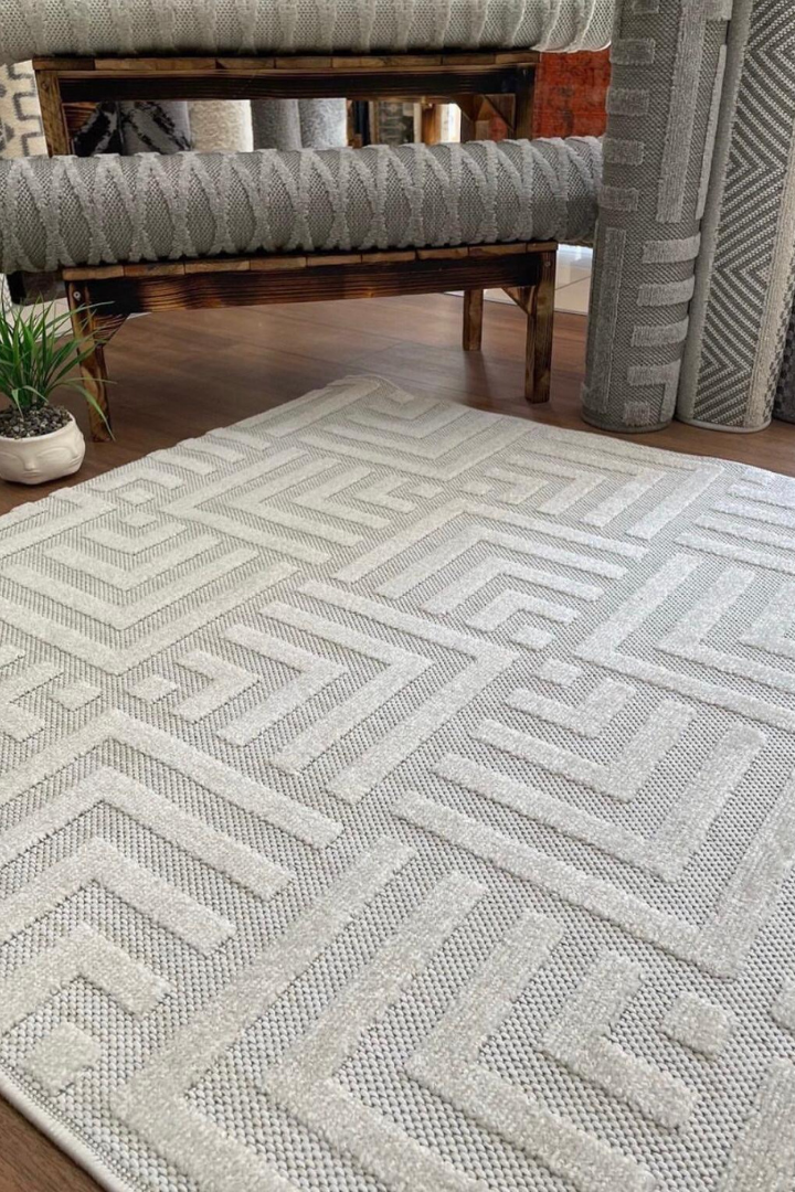 Comfy Halı Oslo 04 Krem Dekoratif Sisal Halı