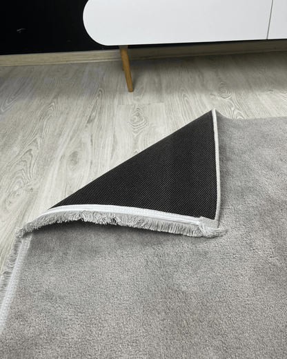 Comfy Halı Basic Gri Yumuşak Dokulu Peluş Halı