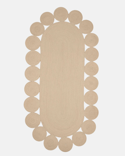 Comfy Halı Lime 13 Natural Oval Jüt Halı