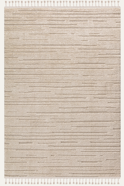 Comfy Halı Wind D534B R1044 Bej Shaggy Modern Halı