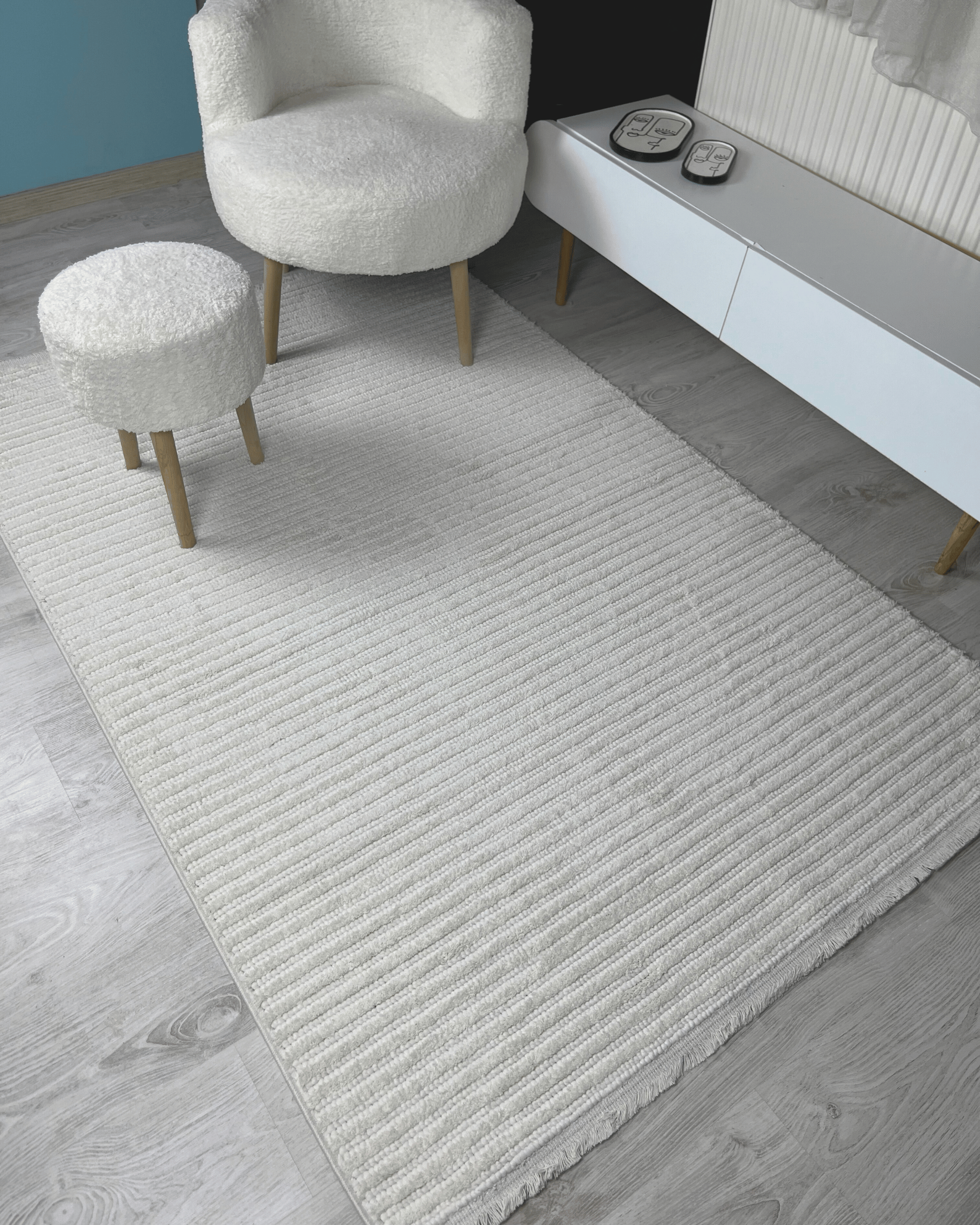 Comfy Halı Octavia 75487-060 Örgü Bukleli Modern Minimalist Halı