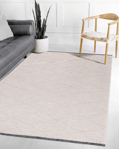Comfy Halı Mina 05 Bej Makinede Yıkanabilir Kaymaz Taban Şönil Kilim