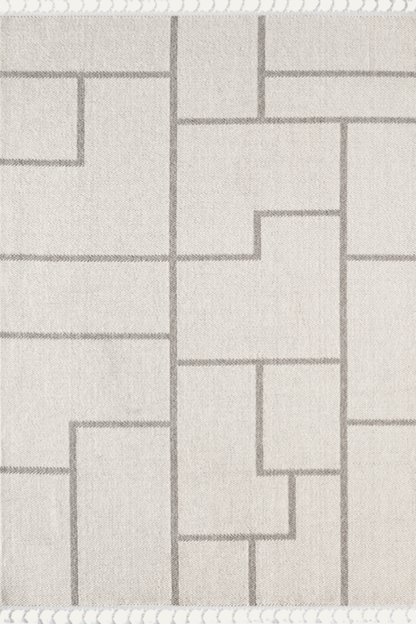 Comfy Halı Efes EF007A Bukleli Modern İskandinav Örgü Halı