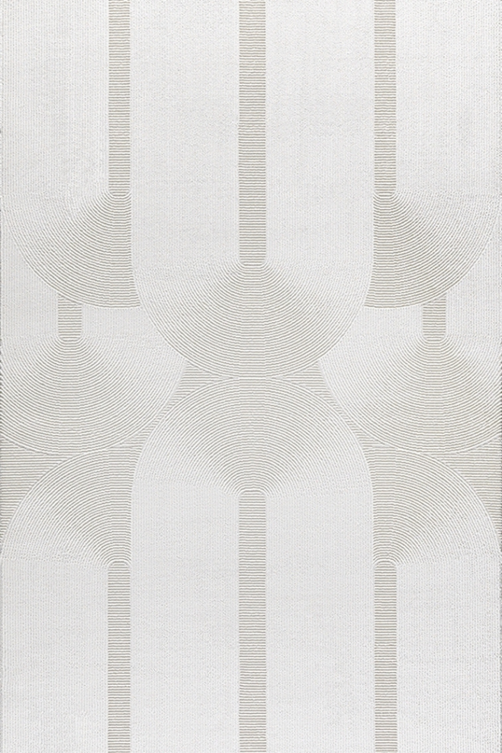 Comfy Halı Ritim 37804-061 Anti Alerjik Yumuşak Modern Krem  Halı