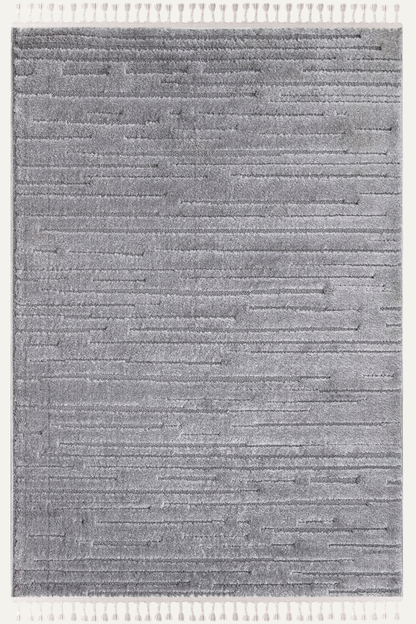 Comfy Halı Wind D534B R0977 Gri Shaggy Modern Halı