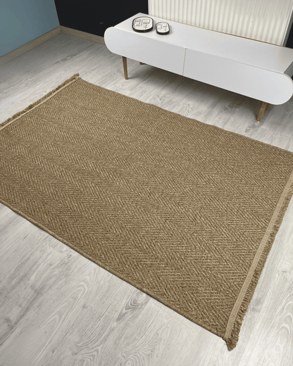 Comfy Halı Natural N02 Kahverengi Makinede Yıkanabilir Yumuşak Sisal Halı