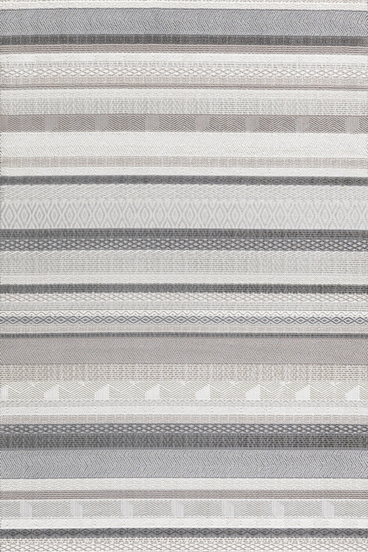 Comfy Halı Ritim 38433-665 Anti Alerjik Yumuşak Modern Krem/Gri Halı