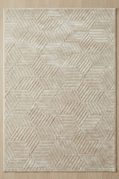 Comfy Halı Decorist Krem Kaymaz Taban Makinede Yıkanabilir Halı