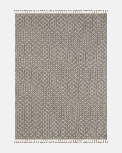 Comfy Halı Efes EF003A Kahverengi Bukleli Modern İskandinav Örgü Halı