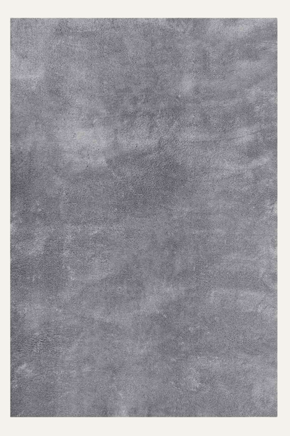 Mars MRS0101 Gri Kaymaz Taban Makinede Yıkanabilir Peluş Dokuma Halı