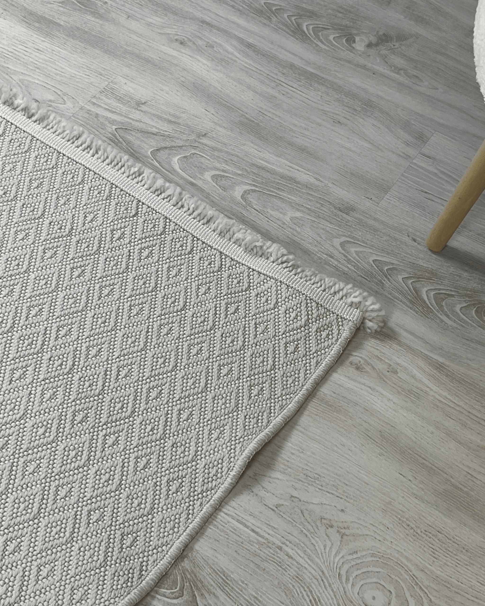 Comfy Halı Natural B03 Beyaz Makinede Yıkanabilir Yumuşak Sisal Halı