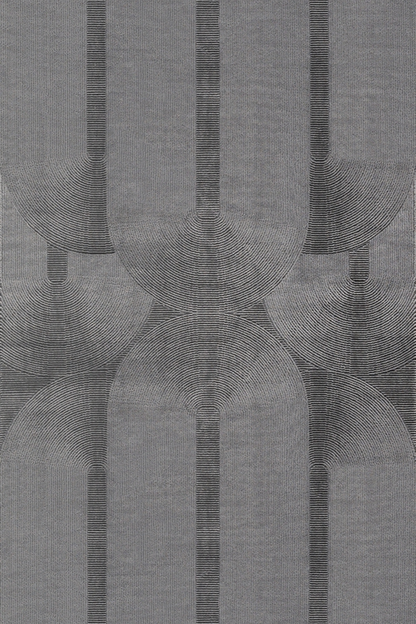 Comfy Halı Ritim 37804-091 Anti Alerjik Yumuşak Modern Antrasit Halı