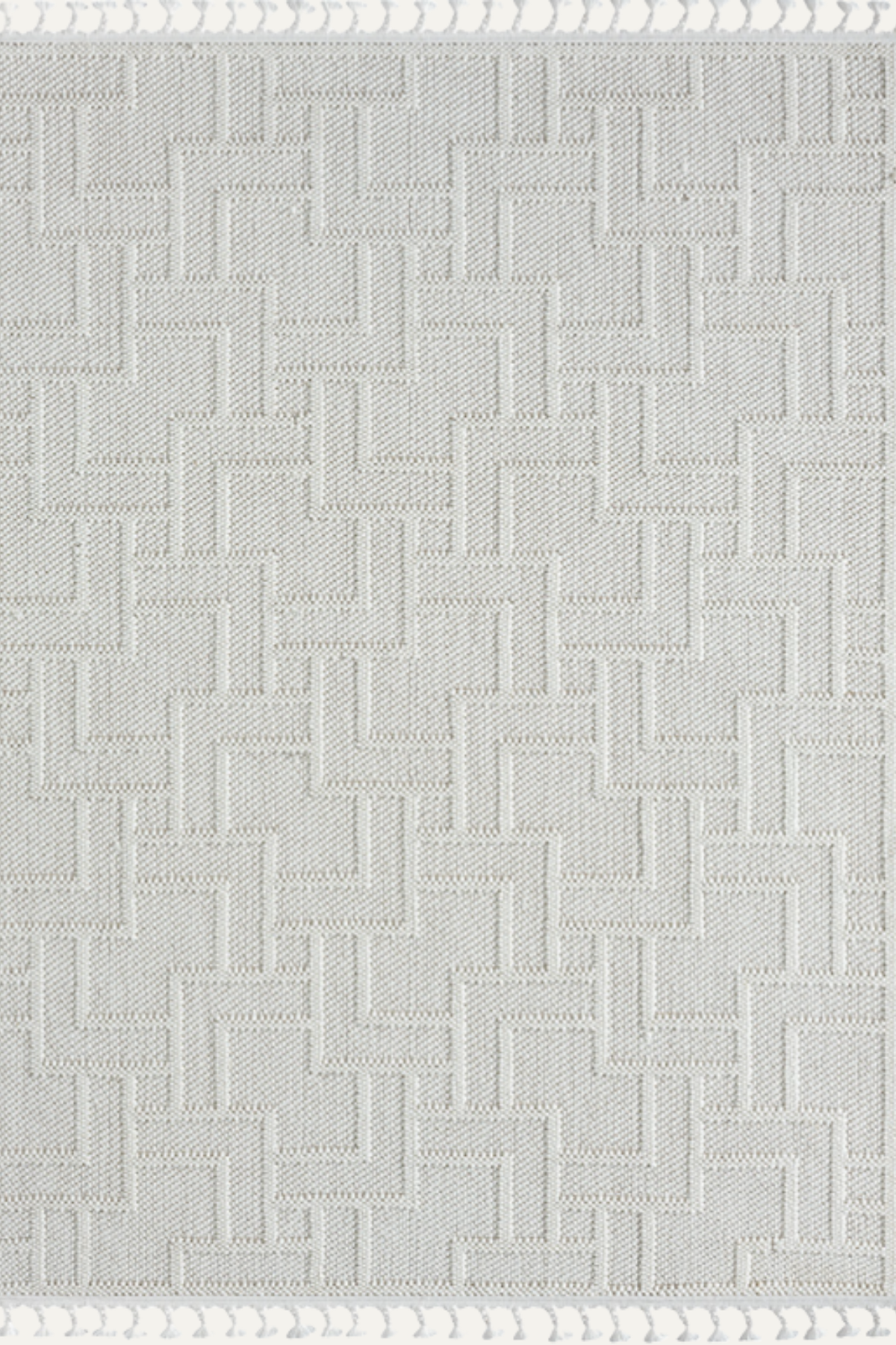 Comfy Halı Efes EF002A Beyaz Bukleli Modern İskandinav Örgü Halı