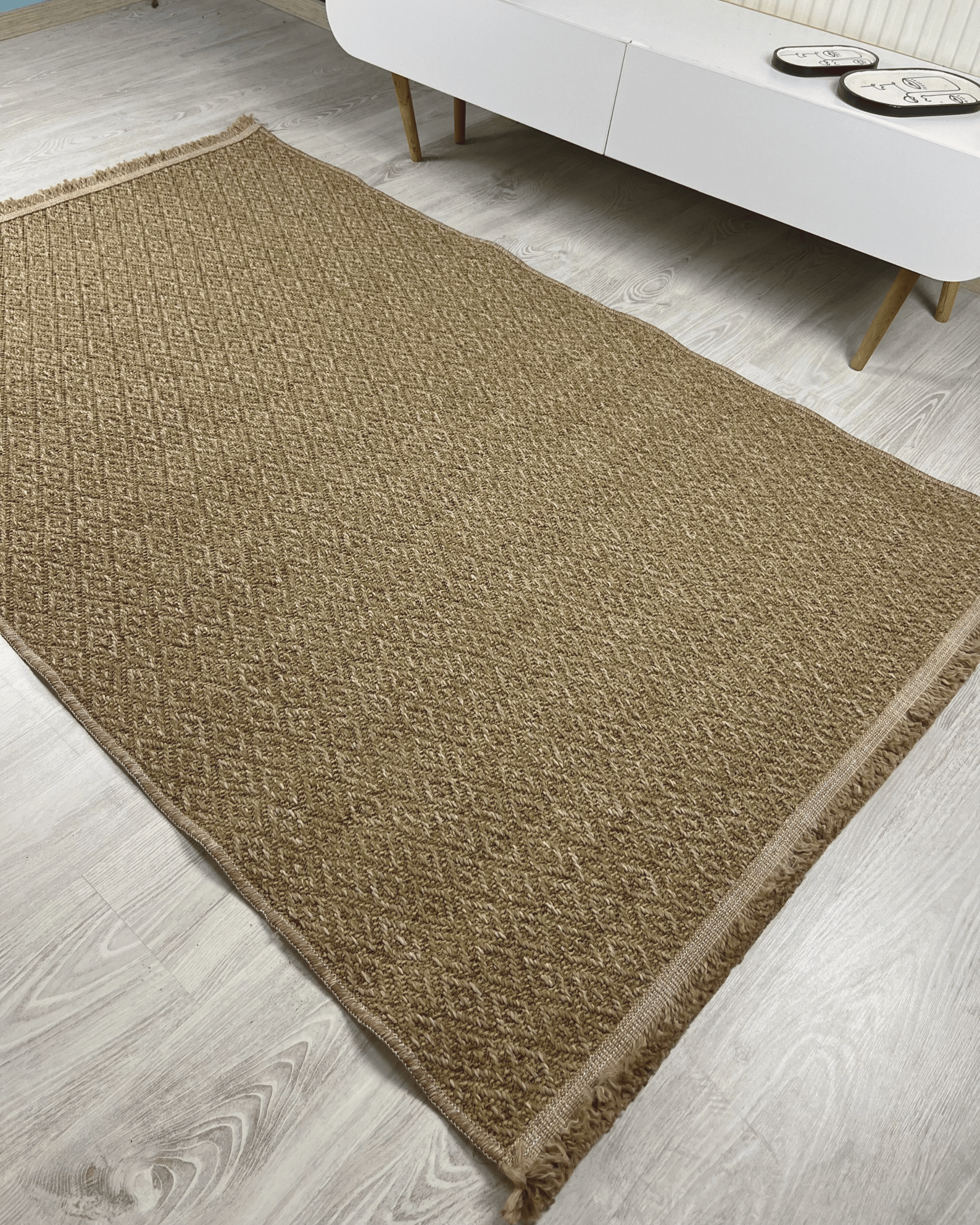 Comfy Halı Natural N03 Kahverengi Makinede Yıkanabilir Yumuşak Sisal Halı
