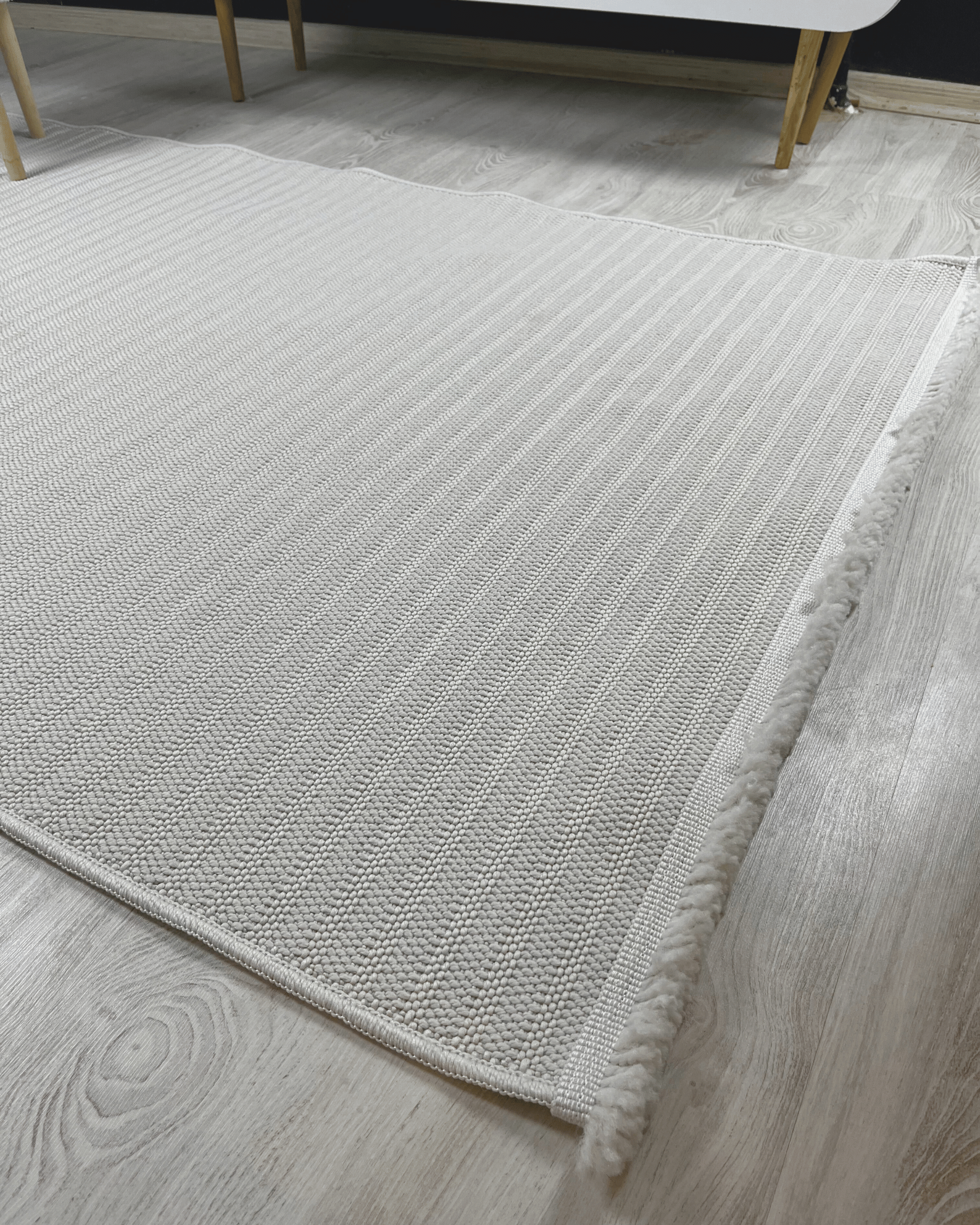 Comfy Halı Natural B04 Beyaz Makinede Yıkanabilir Yumuşak Sisal Halı