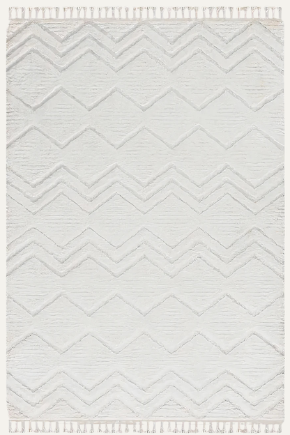 Comfy Halı Cloud D518B R0911 Beyaz Shaggy Modern Halı