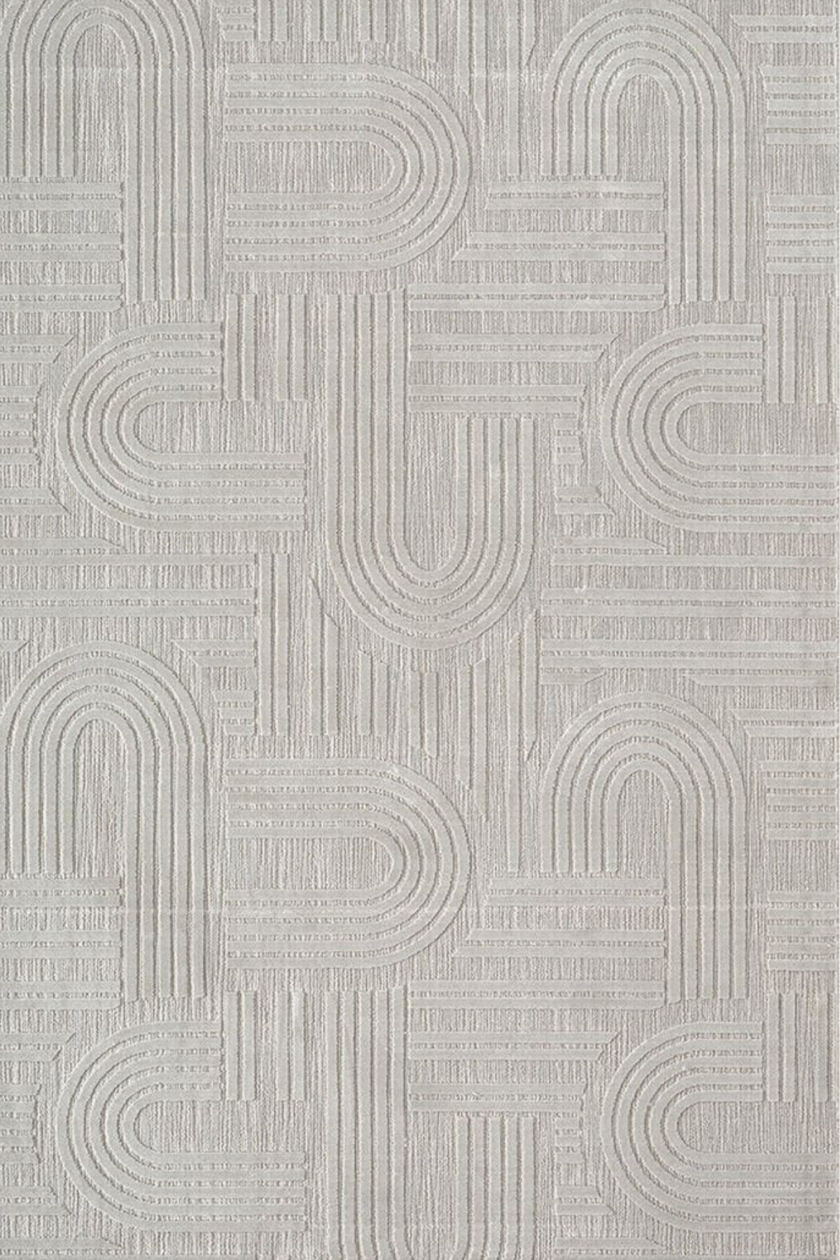 Comfy  Halı Tual TL007A Gri Modern Bohem Halı