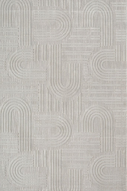 Comfy  Halı Tual TL007A Gri Modern Bohem Halı