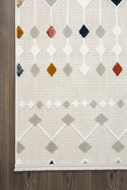 Comfy Halı Tual TL001A Renkli İskandinav Halı