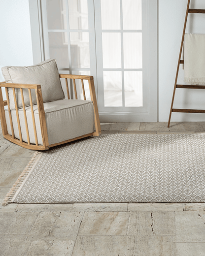Comfy Halı Efes EF003A Kahverengi Bukleli Modern İskandinav Örgü Halı
