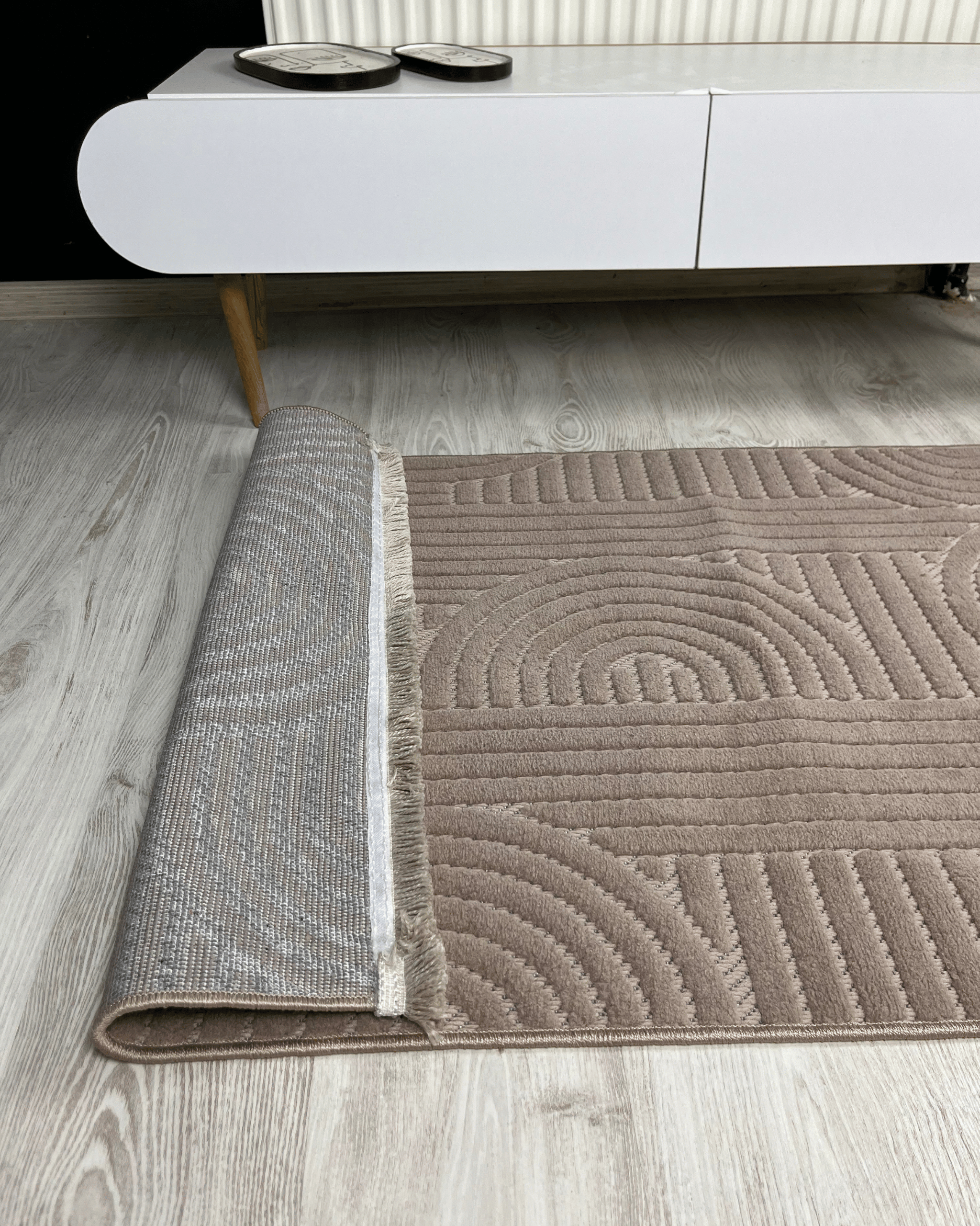 Comfy Halı Boho 09569 Kahverengi Bukleli Bohem Halı