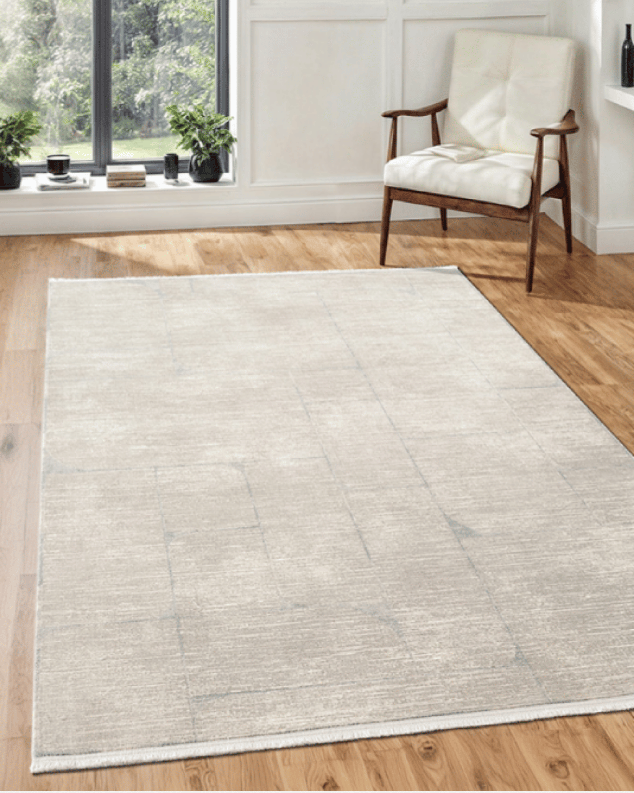 Comfy Halı Slyne SL104A Bej Modern Bohem Antialerjik Pamuk Taban Halı