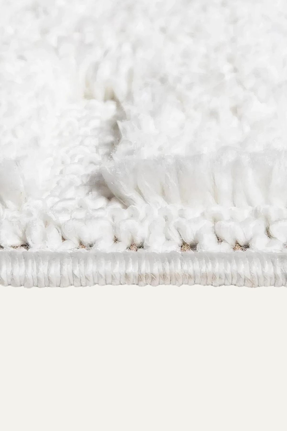 Comfy Halı Wind D534B R0911 Beyaz Shaggy Modern Halı