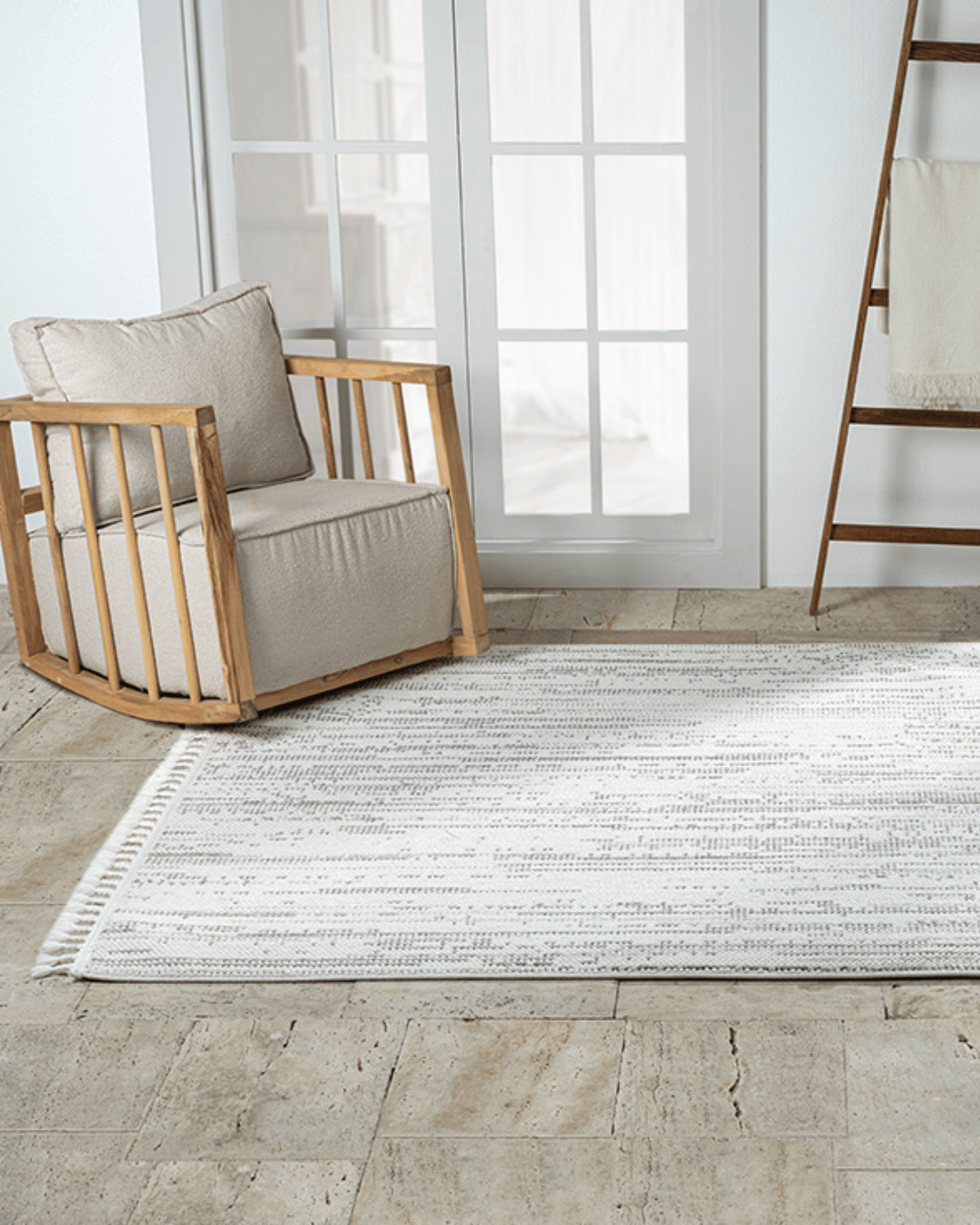 Comfy Halı Efes EF001A Bukleli Modern İskandinav Örgü Halı