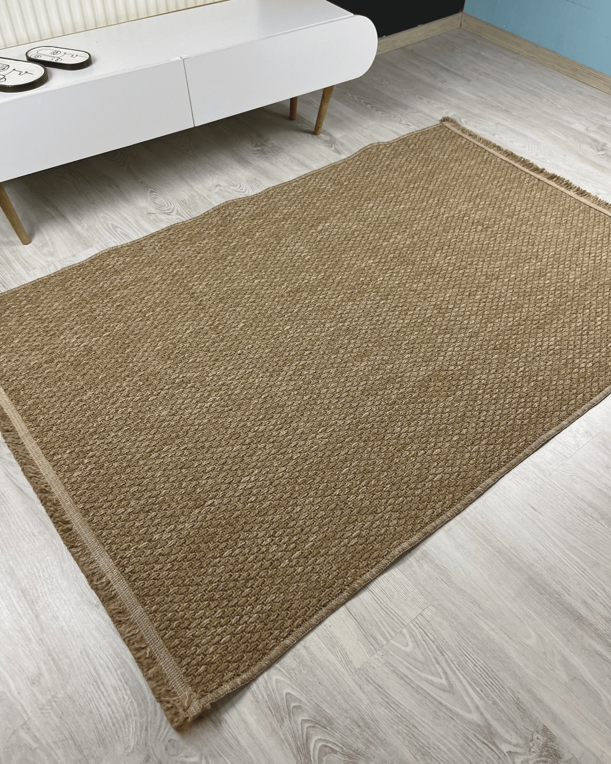 Comfy Halı Natural N01 Kahverengi Makinede Yıkanabilir Yumuşak Sisal Halı