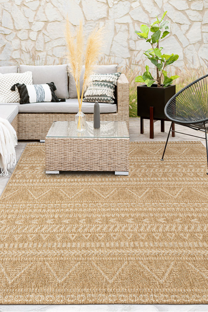 Comfy Halı Malta TI007A Kahverengi İskandinav Doğal Jüt Halı