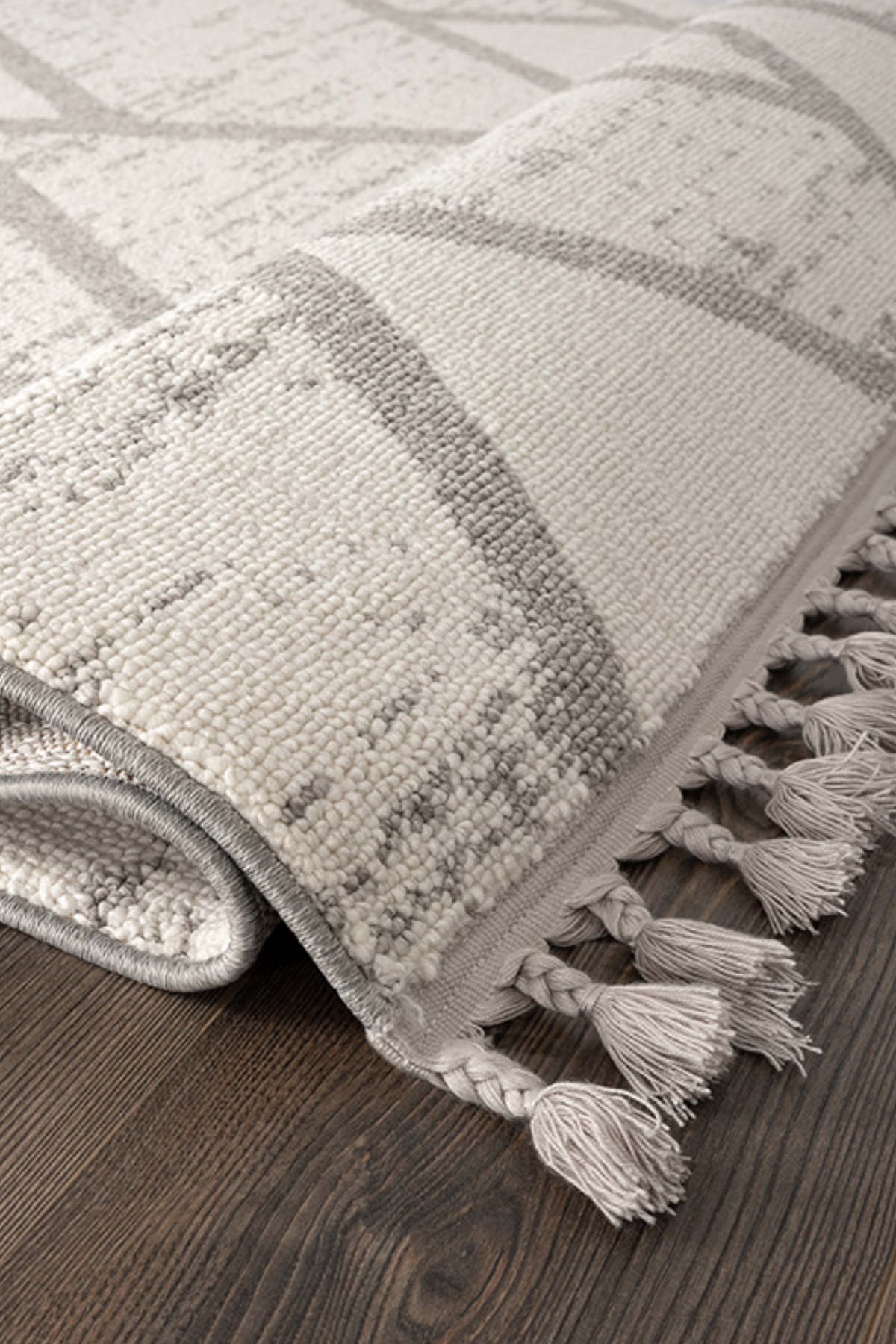 Comfy Halı Efes EF009A Bukleli Modern İskandinav Örgü Halı