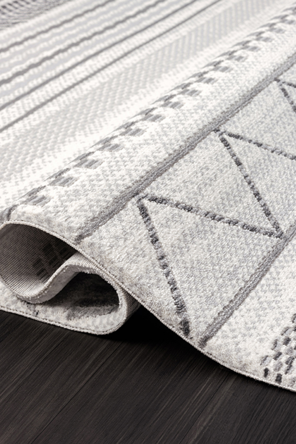 Comfy Halı Vista VS005G Gri İskandinav Tozumaz Halı