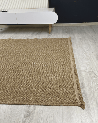 Comfy Halı Natural N02 Kahverengi Makinede Yıkanabilir Yumuşak Sisal Halı