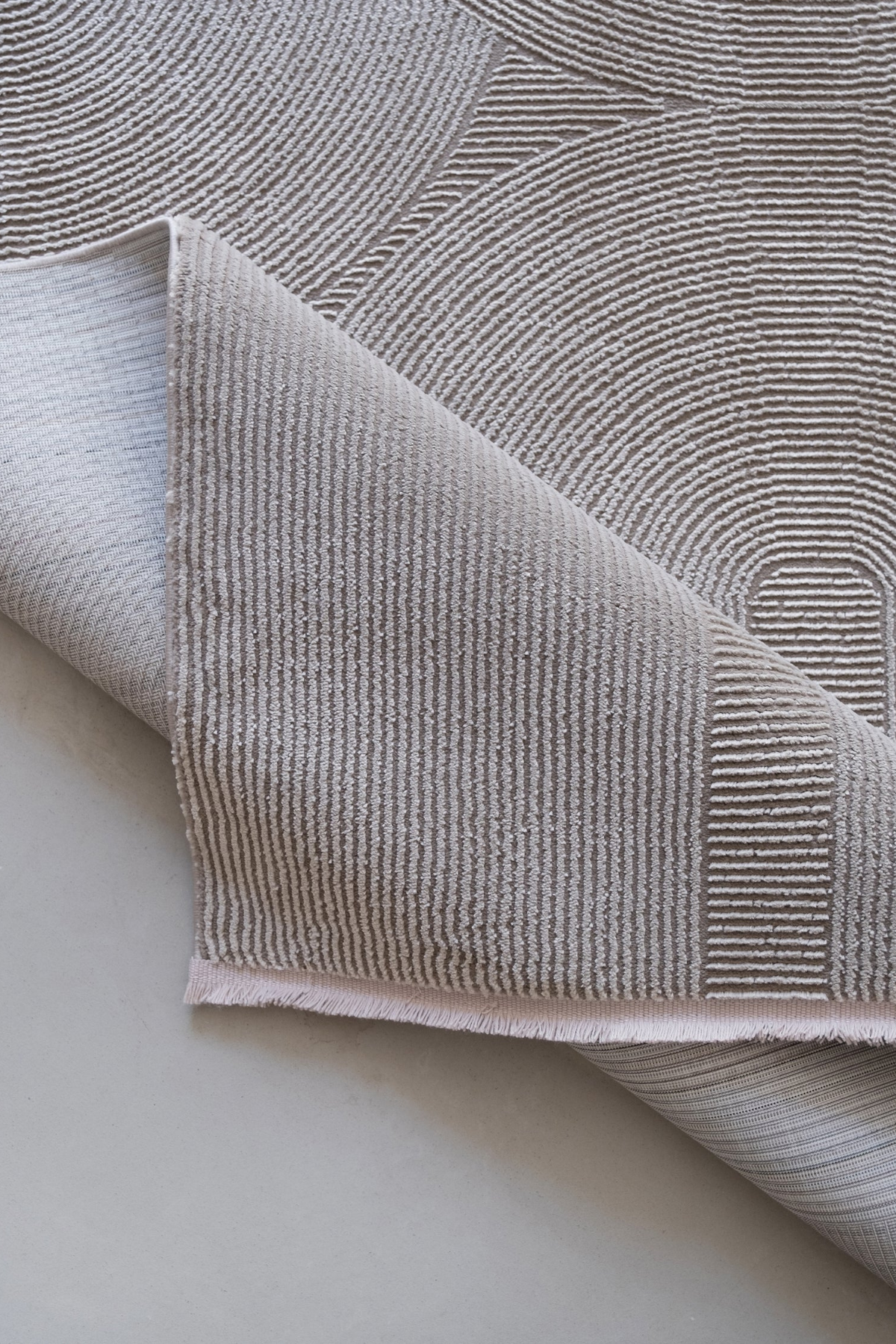 Comfy Halı Ritim 37804-071 Anti Alerjik Yumuşak Modern Vizon Halı