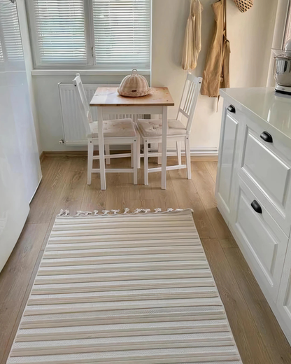 Comfy Halı Kali İskandinav Krem Tozumaz Bukleli Halı